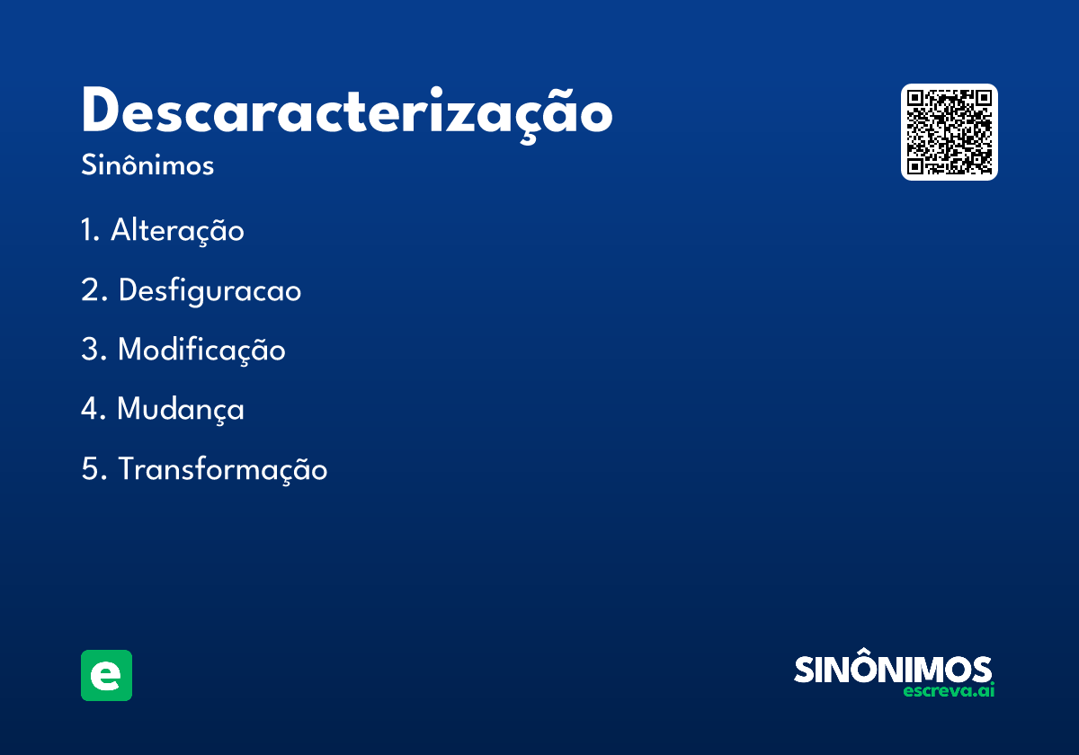 descaracterização