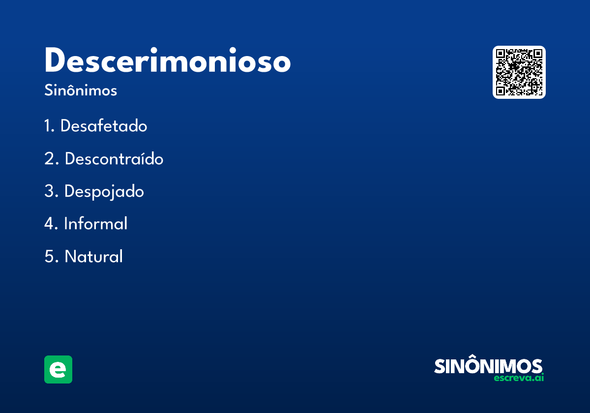 descerimonioso