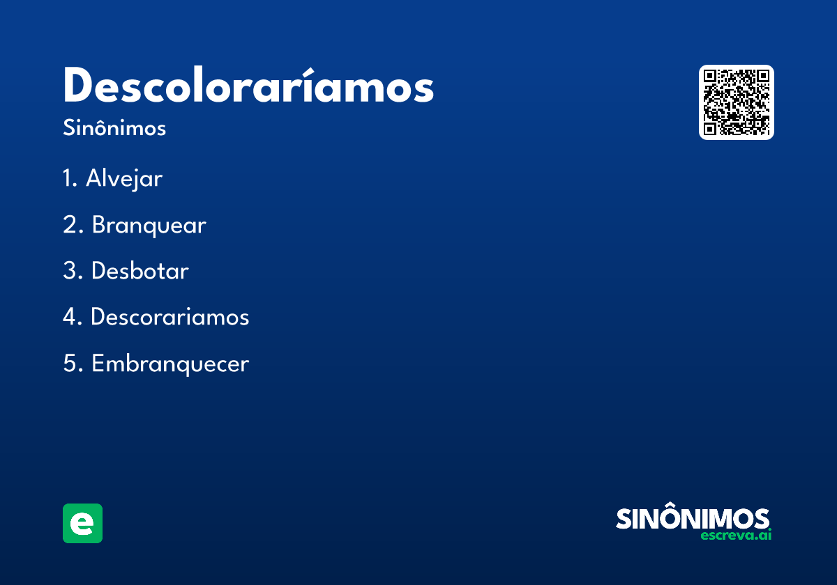 descoloraríamos