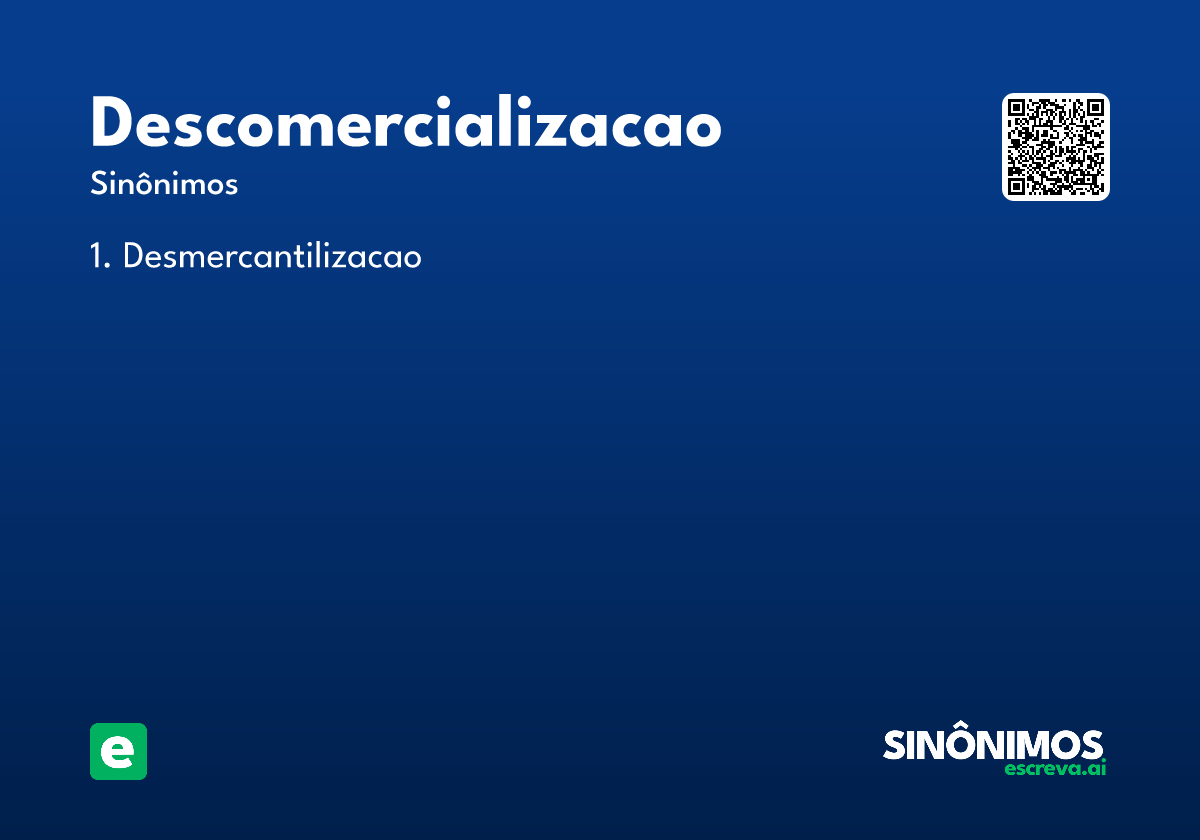 descomercializacao