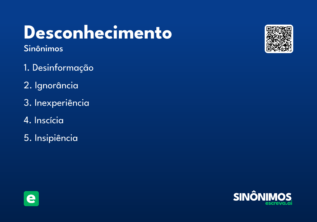 desconhecimento