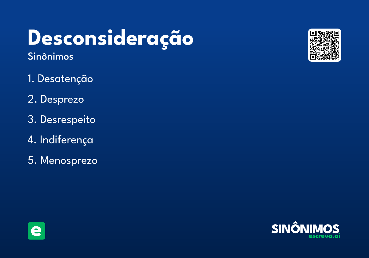 desconsideração