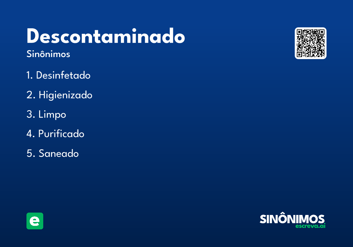 descontaminado