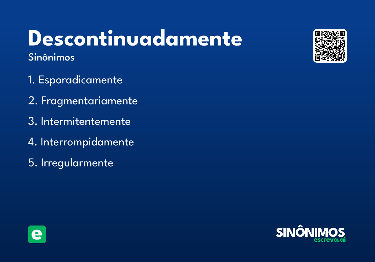 descontinuadamente