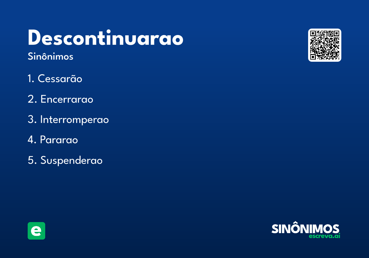 descontinuarao