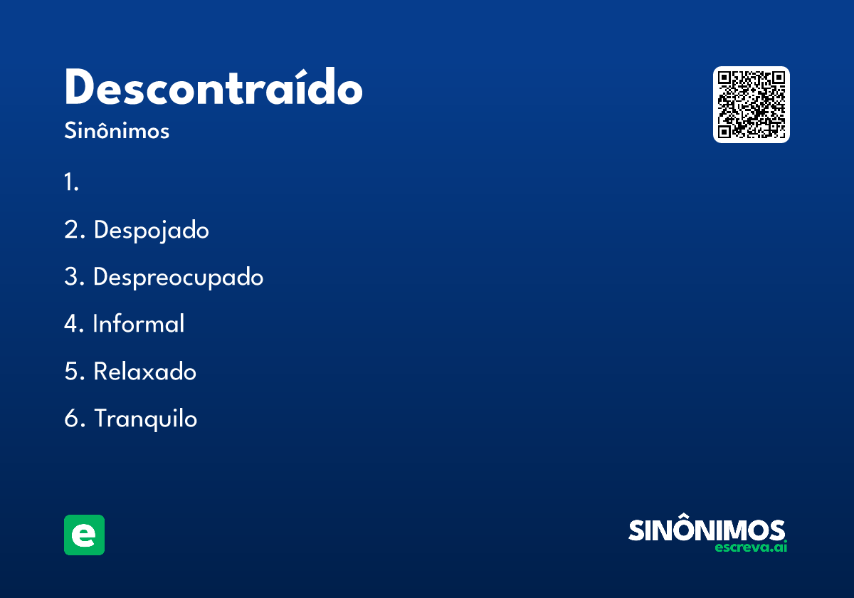 descontraído
