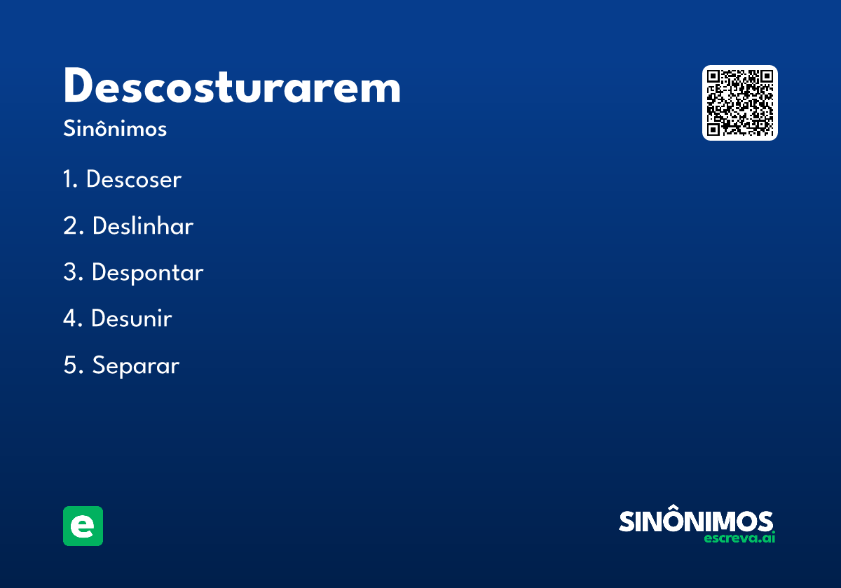 descosturarem