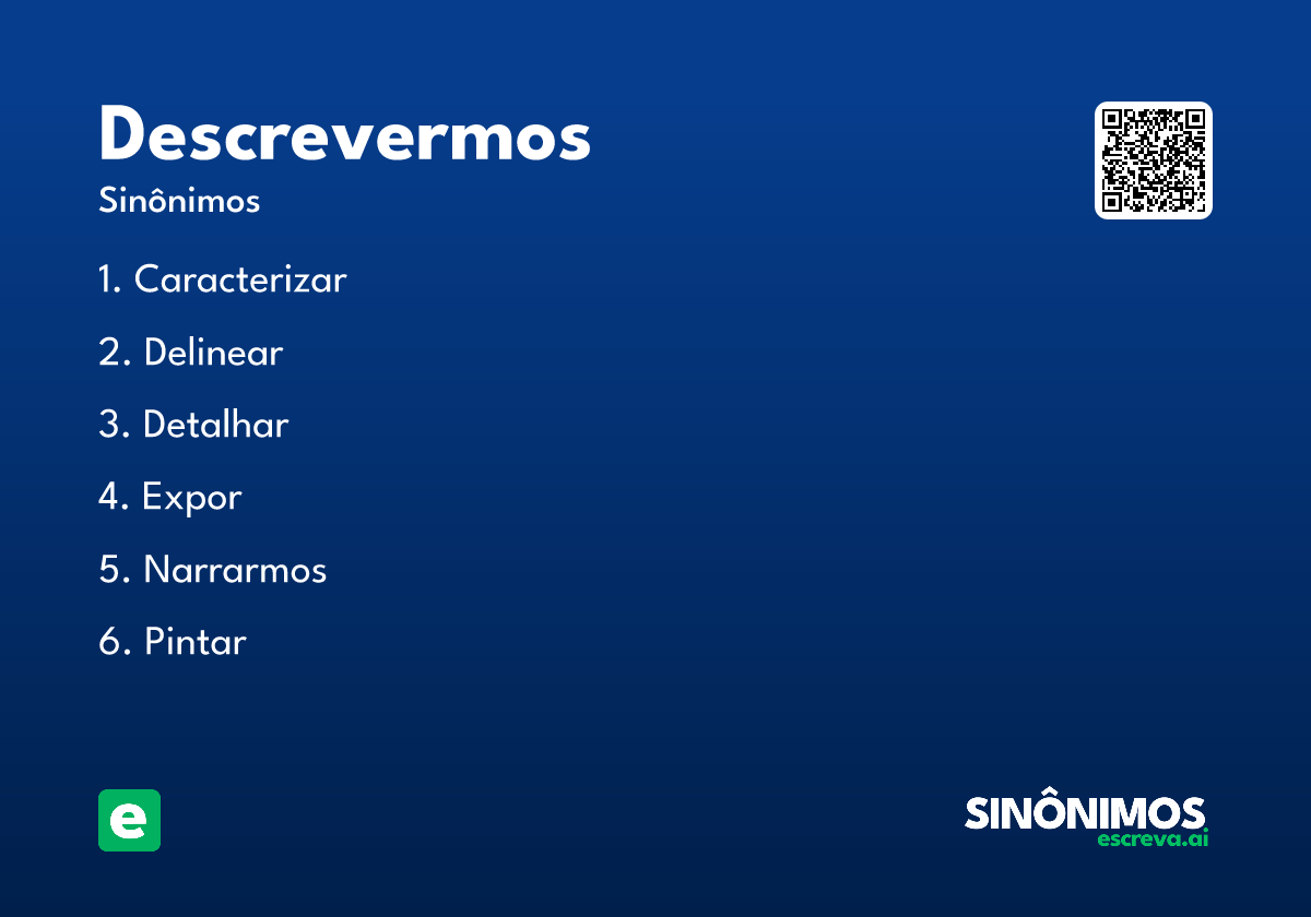 descrevermos