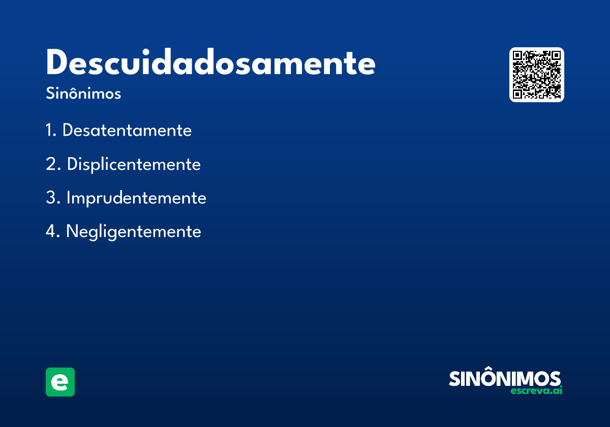 descuidadosamente
