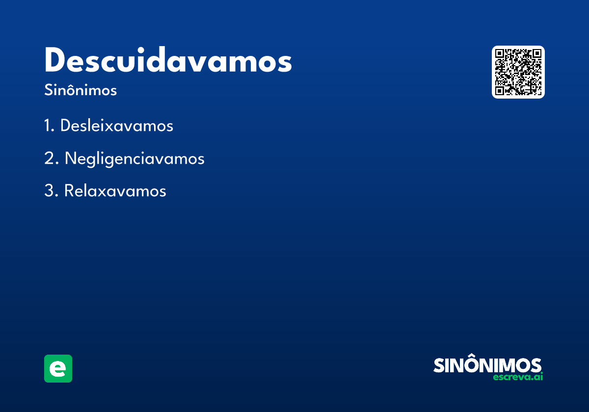 descuidavamos