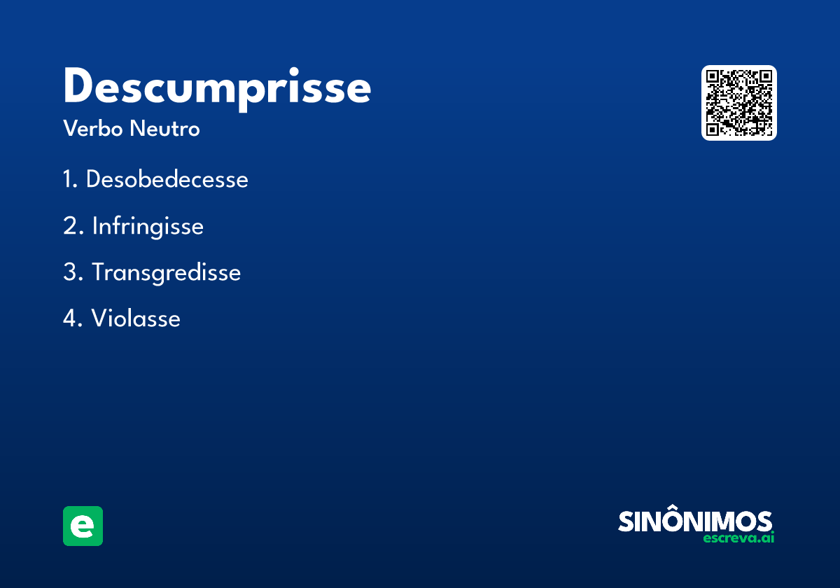 descumprisse