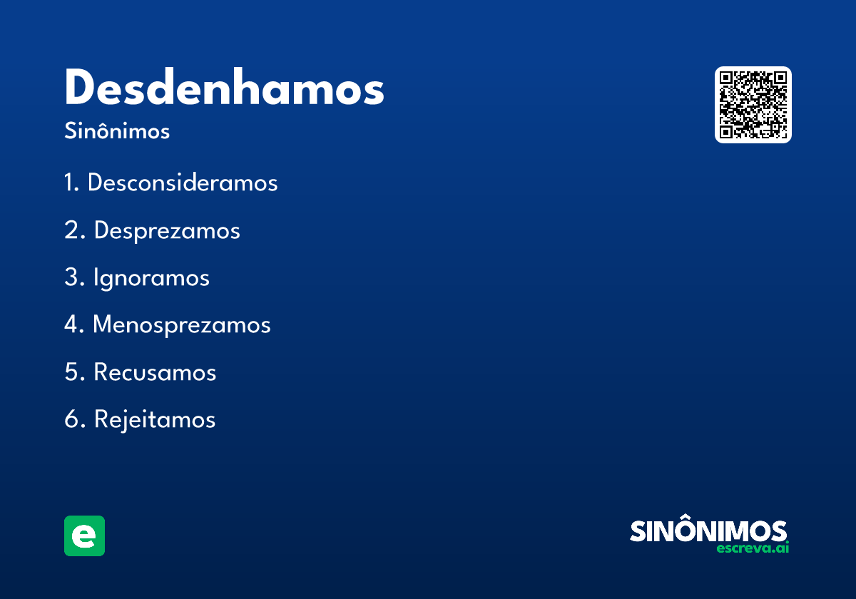 desdenhamos