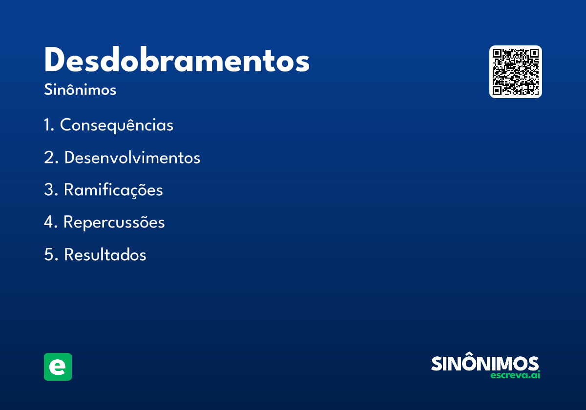 desdobramentos