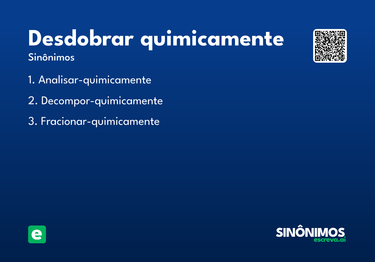 desdobrar quimicamente