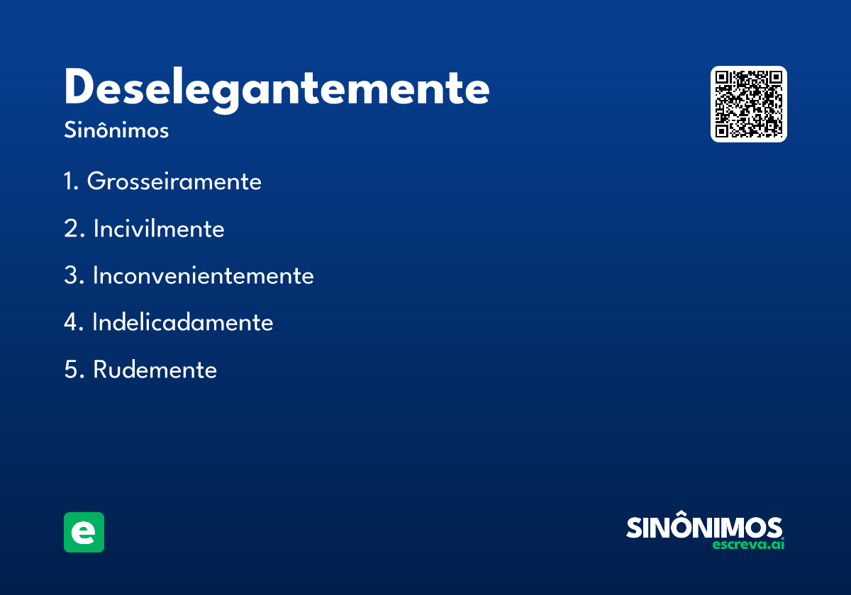 deselegantemente