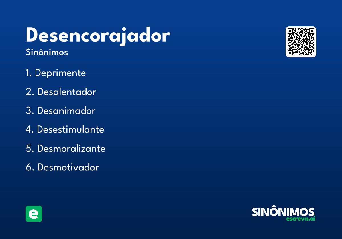 desencorajador