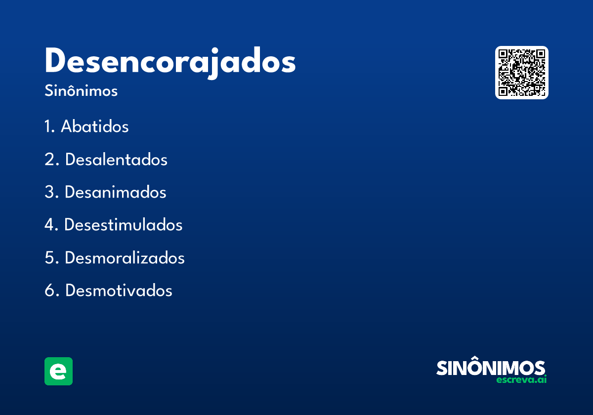 desencorajados