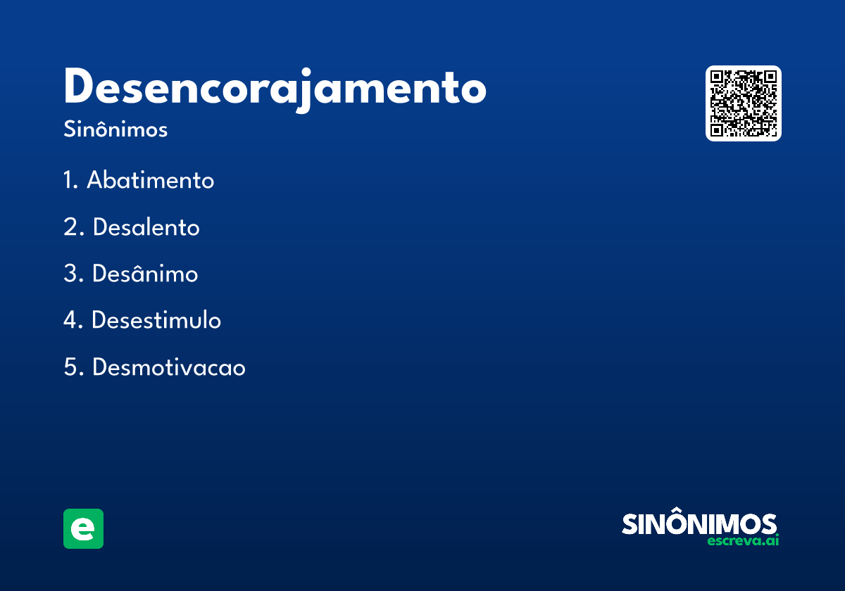 desencorajamento