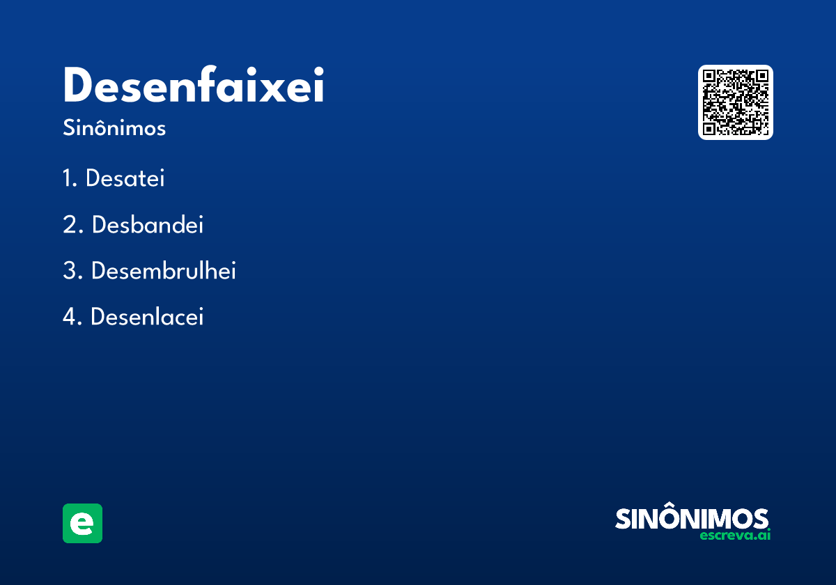 desenfaixei