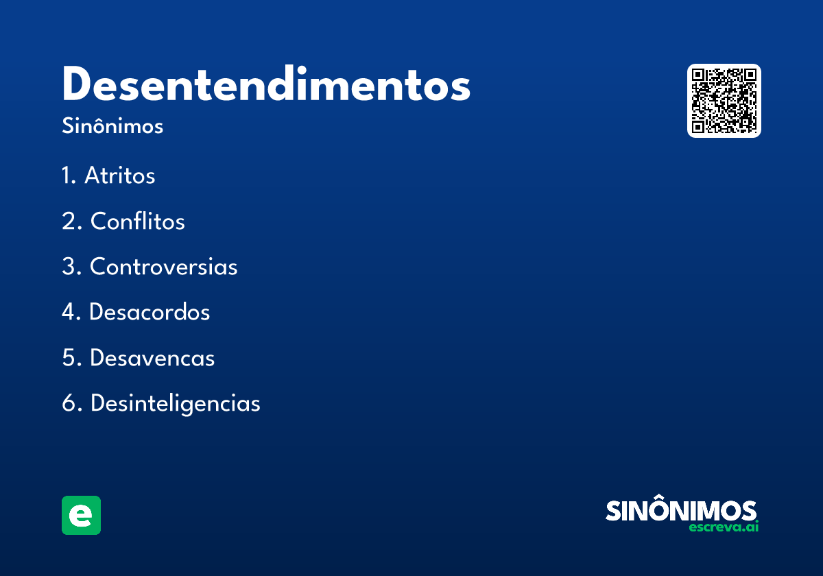 desentendimentos