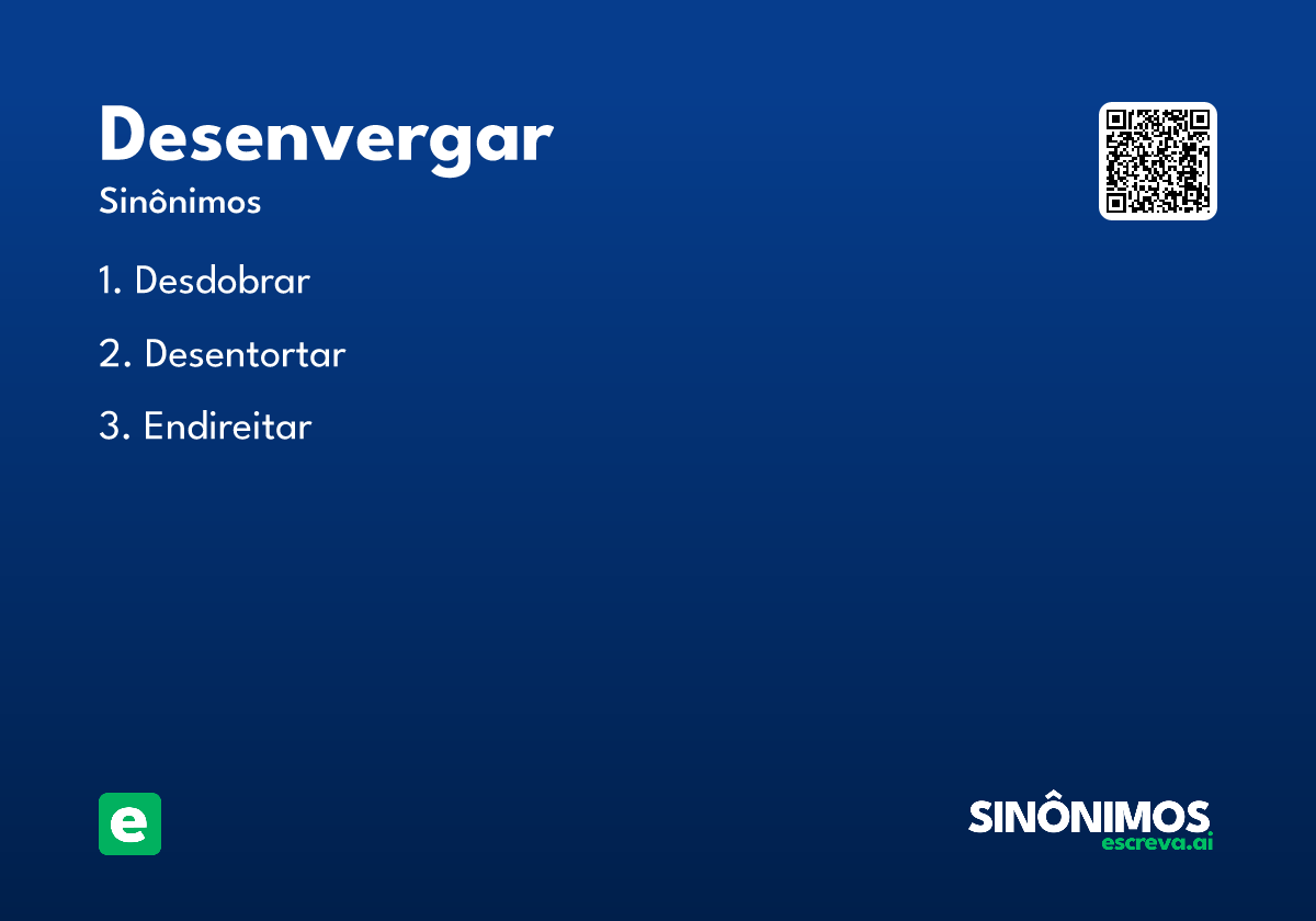 desenvergar