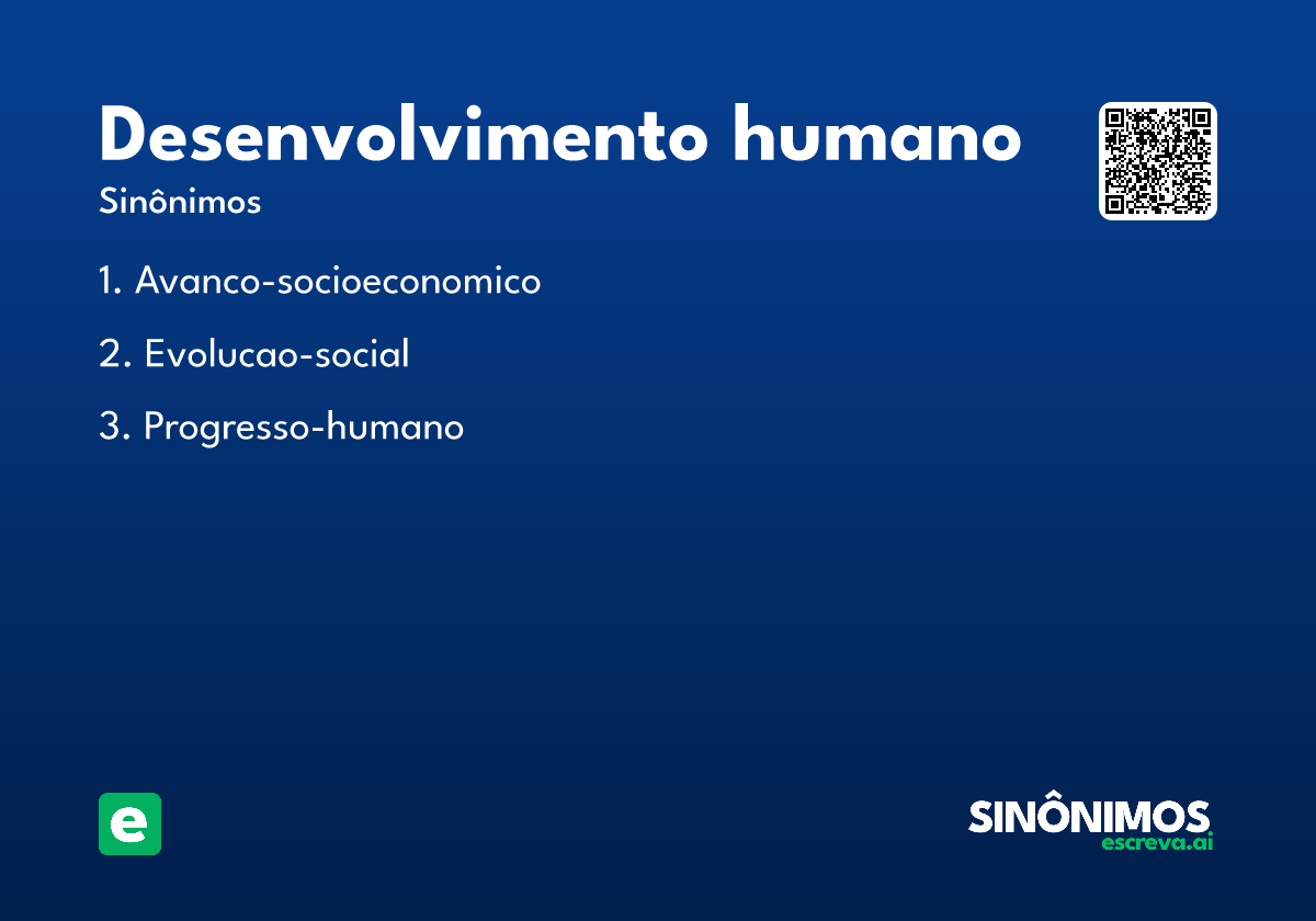 desenvolvimento humano