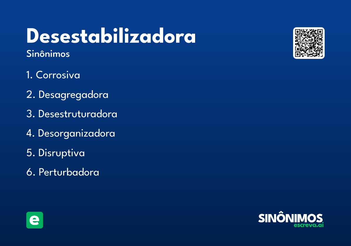 desestabilizadora
