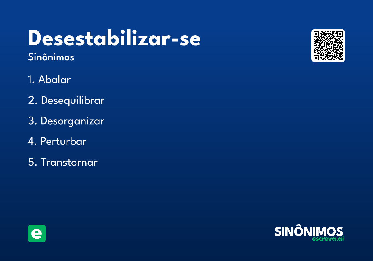 desestabilizar-se