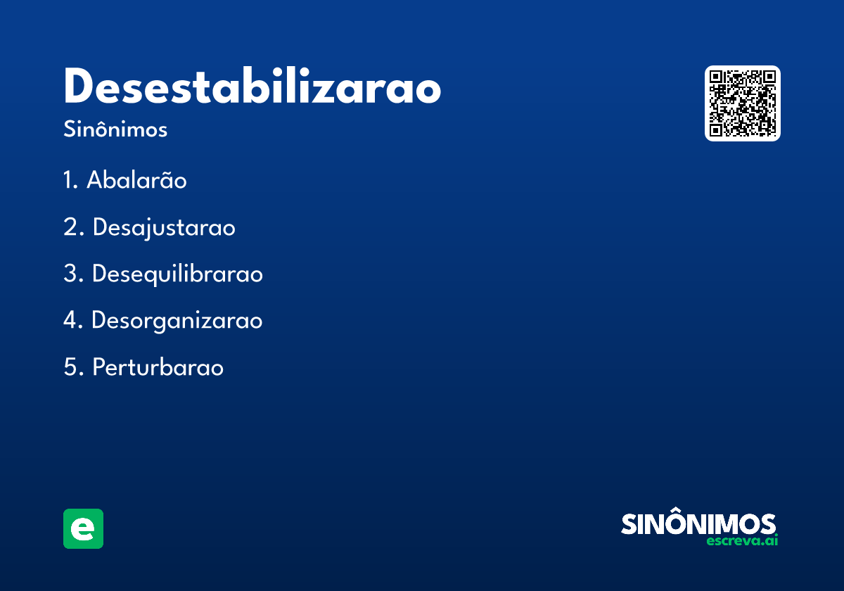 desestabilizarao