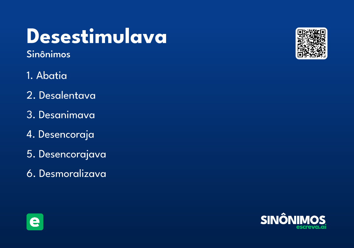 desestimulava