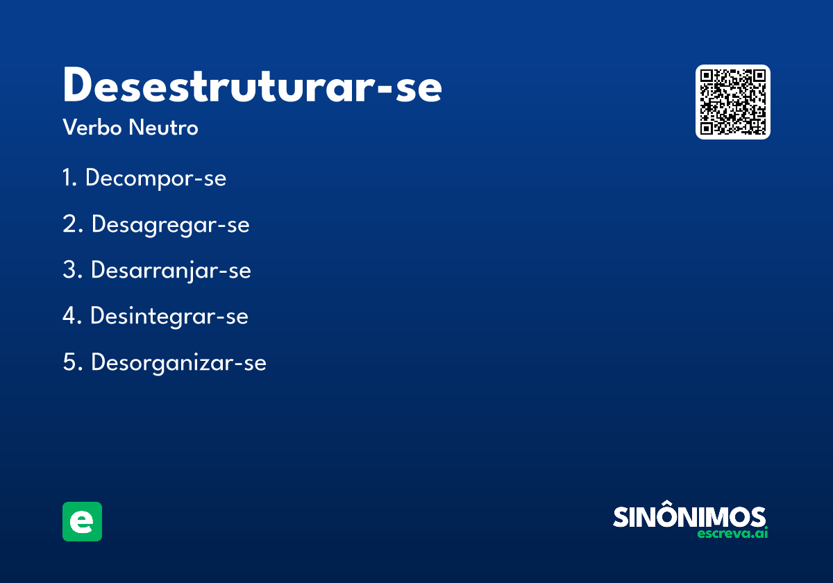 desestruturar-se