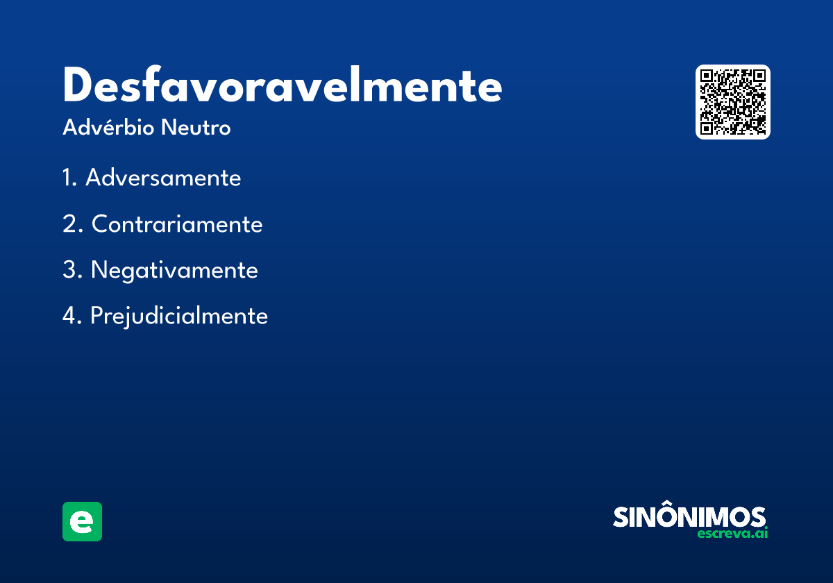 desfavoravelmente