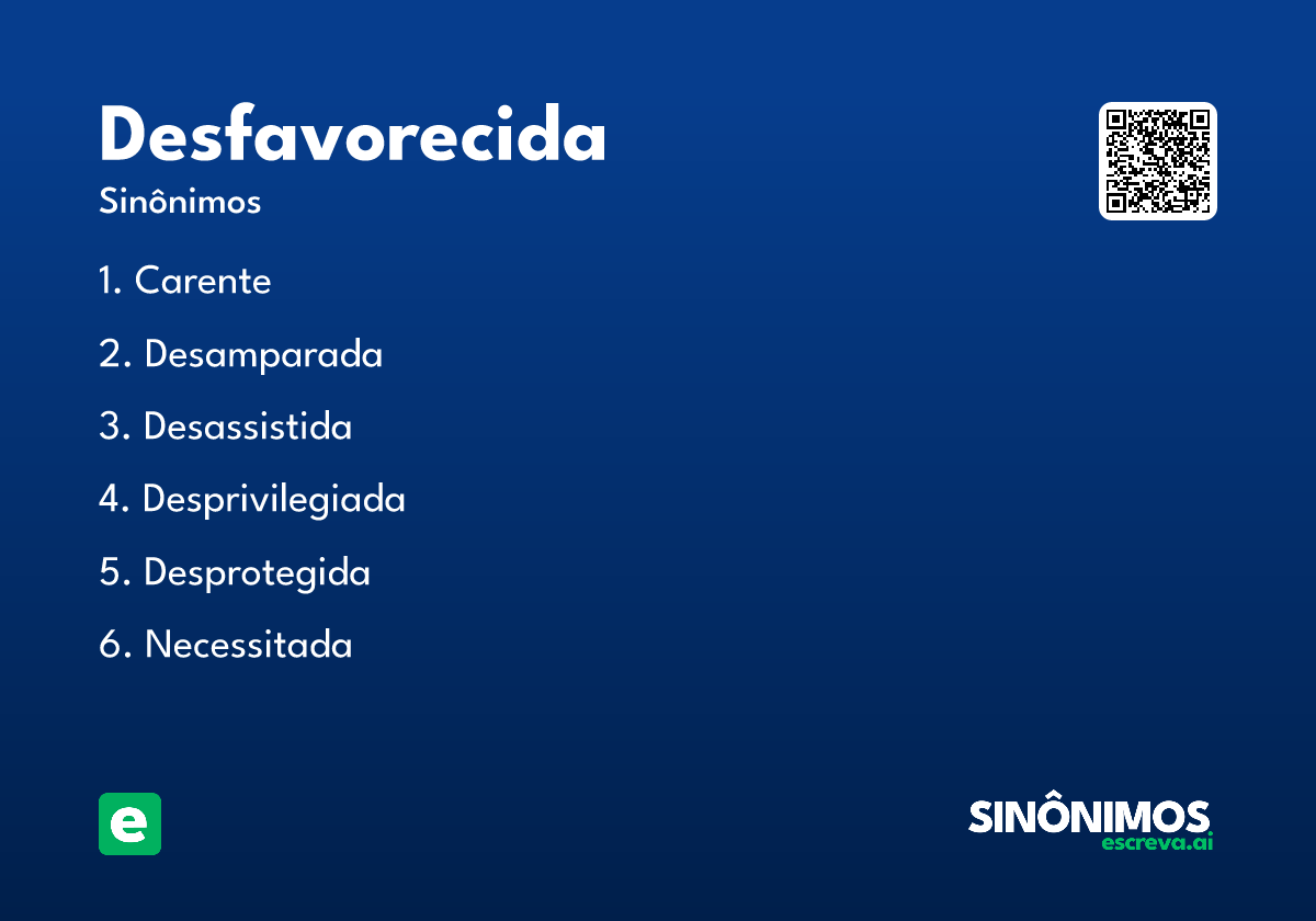 desfavorecida