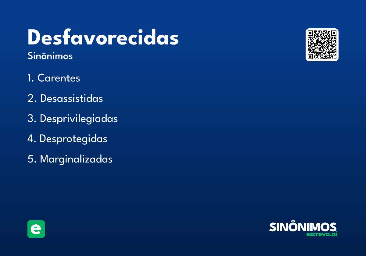 desfavorecidas