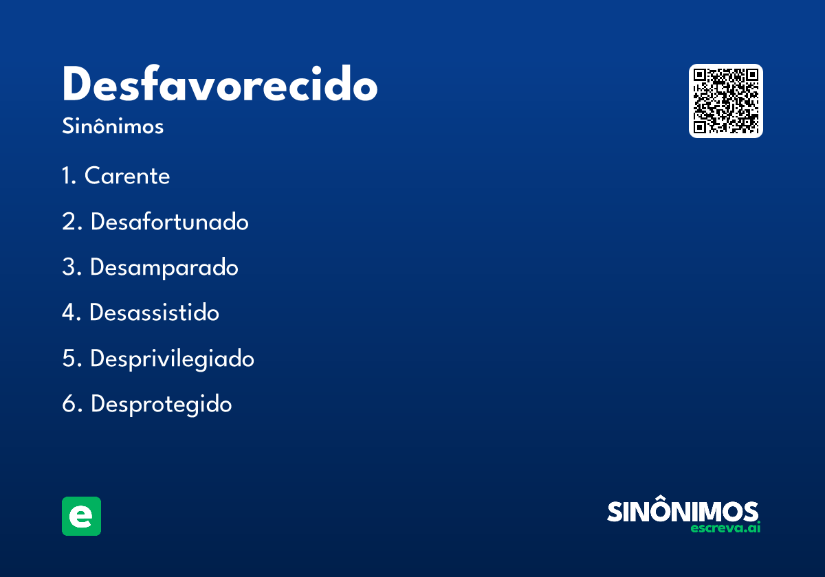 desfavorecido