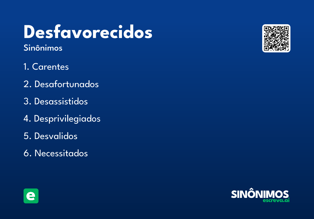 desfavorecidos