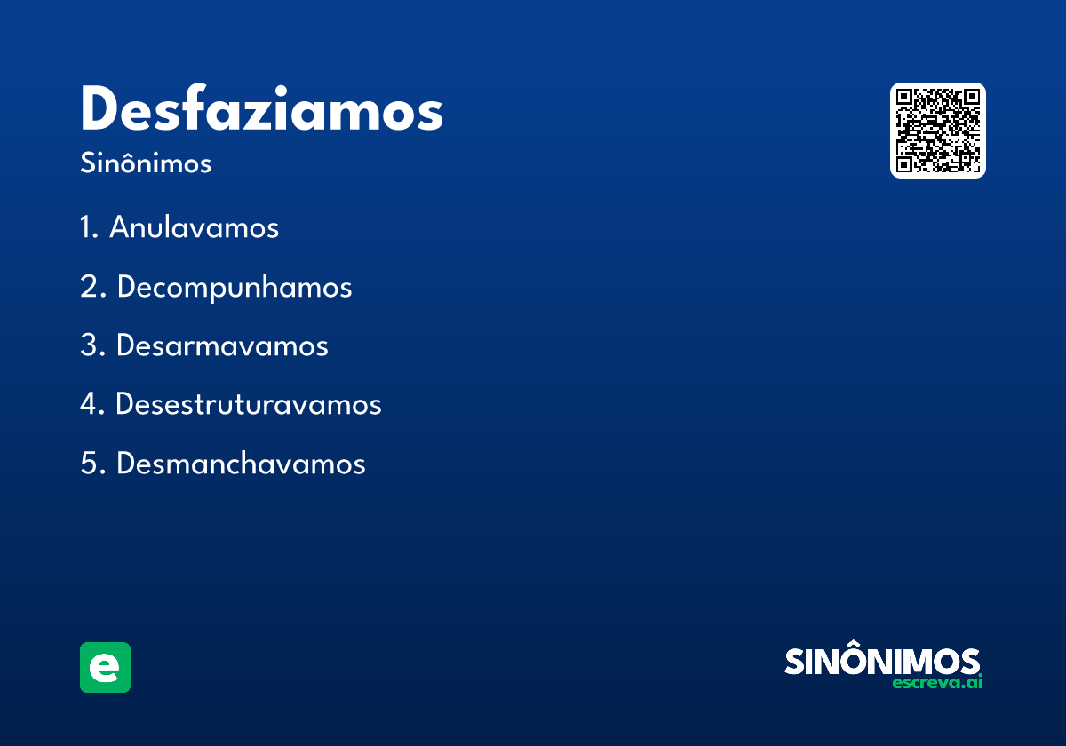desfaziamos