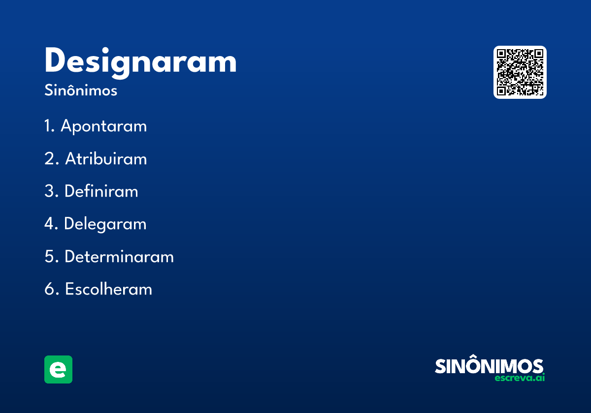 designaram