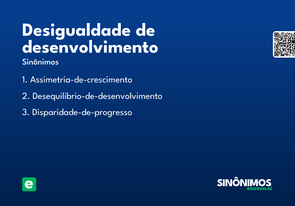 desigualdade de desenvolvimento