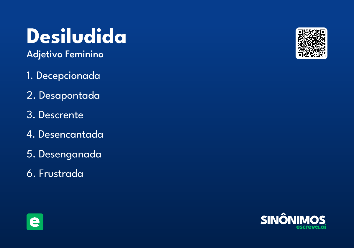 desiludida
