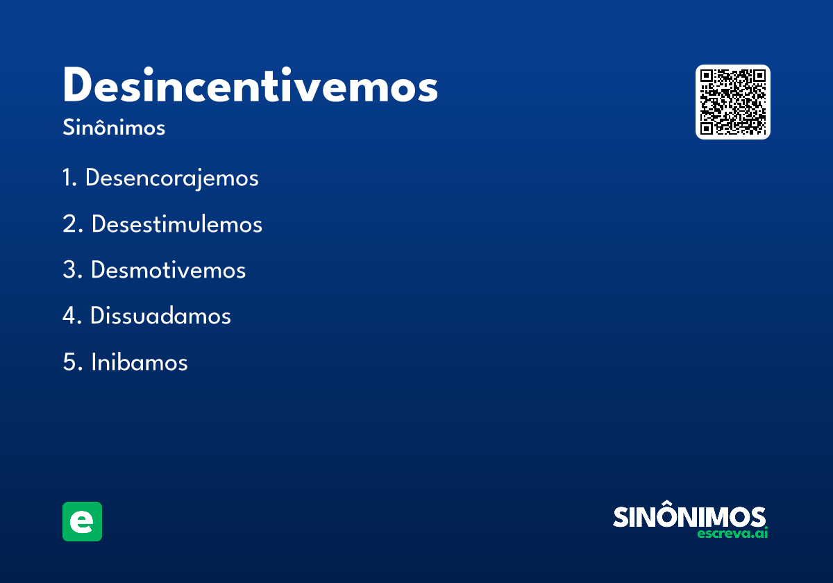 desincentivemos