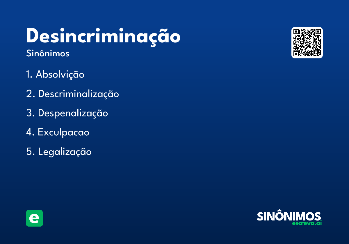 desincriminação