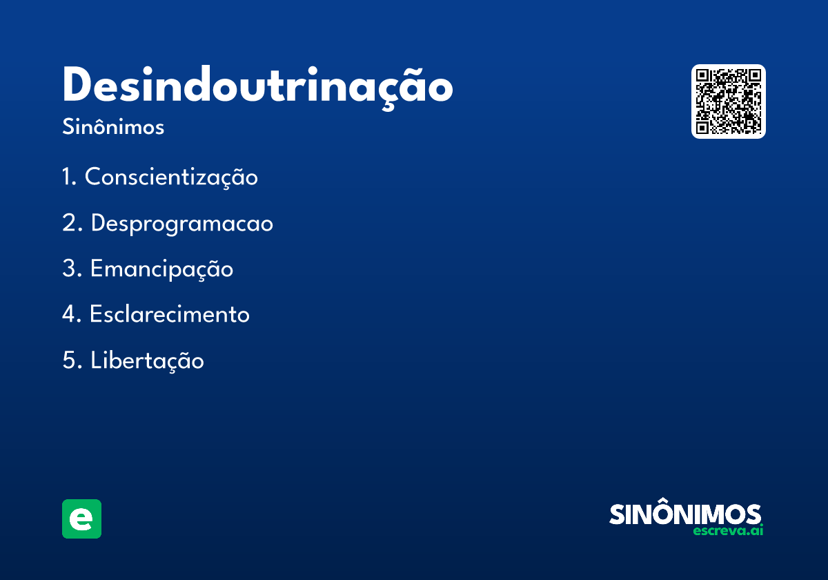 desindoutrinação