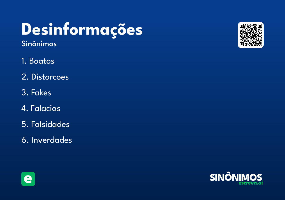desinformações