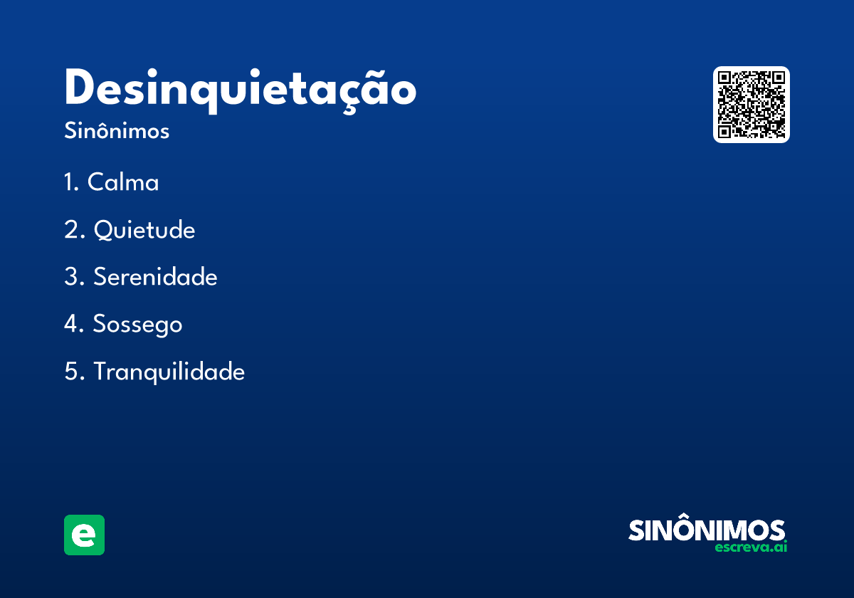desinquietação