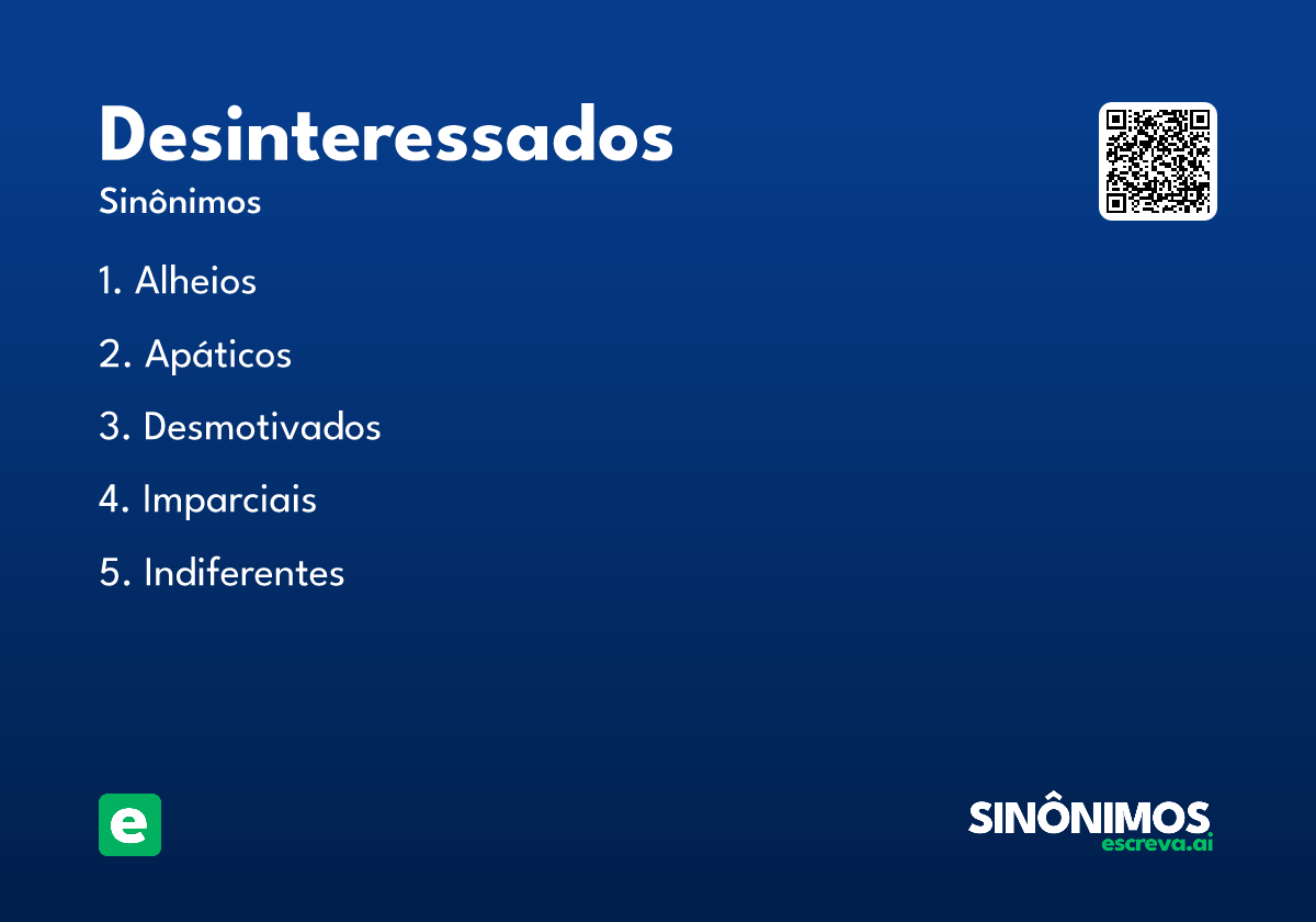 desinteressados