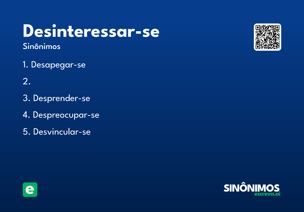 desinteressar-se