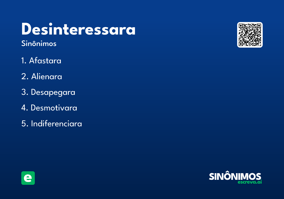 desinteressara
