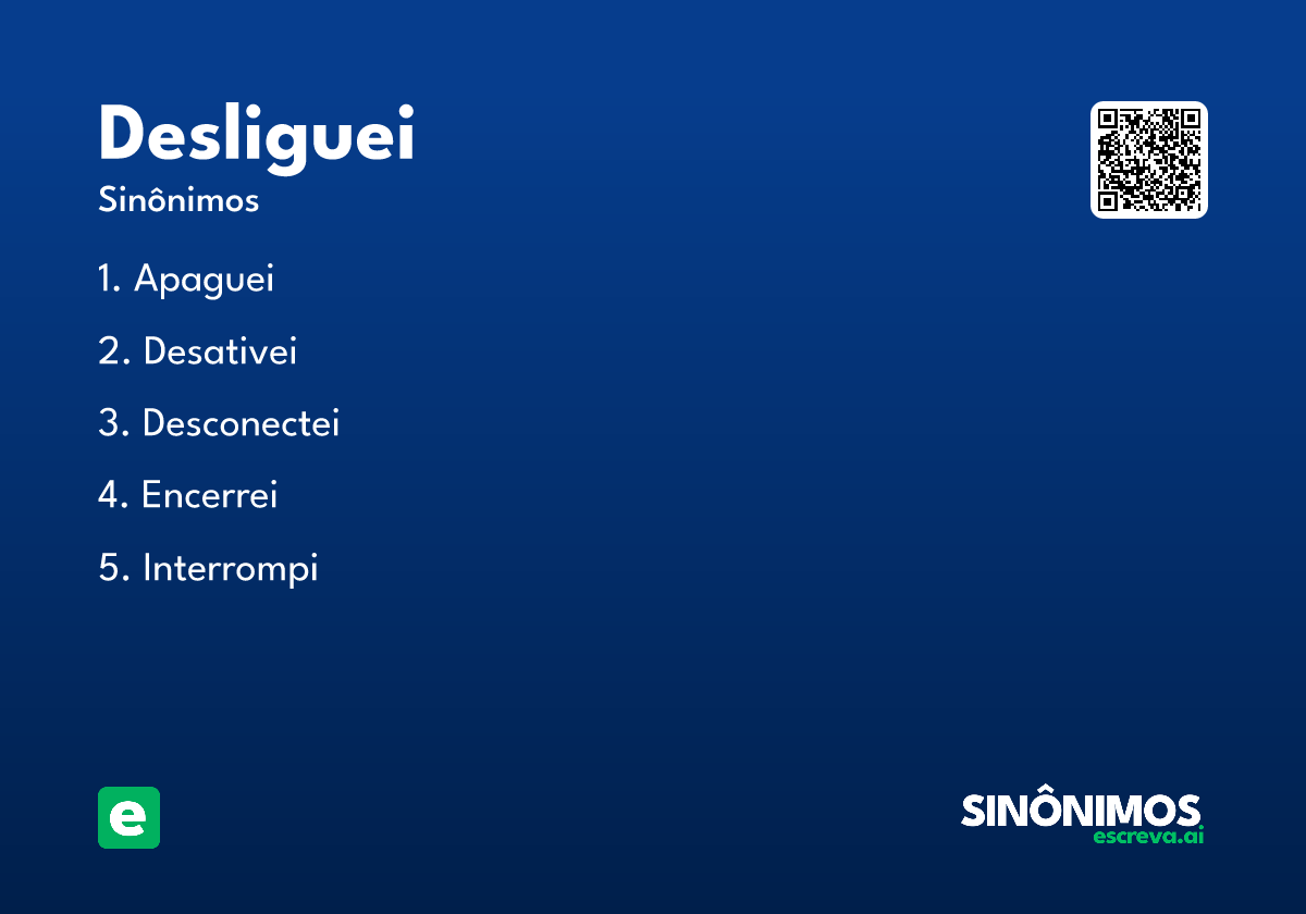 desliguei