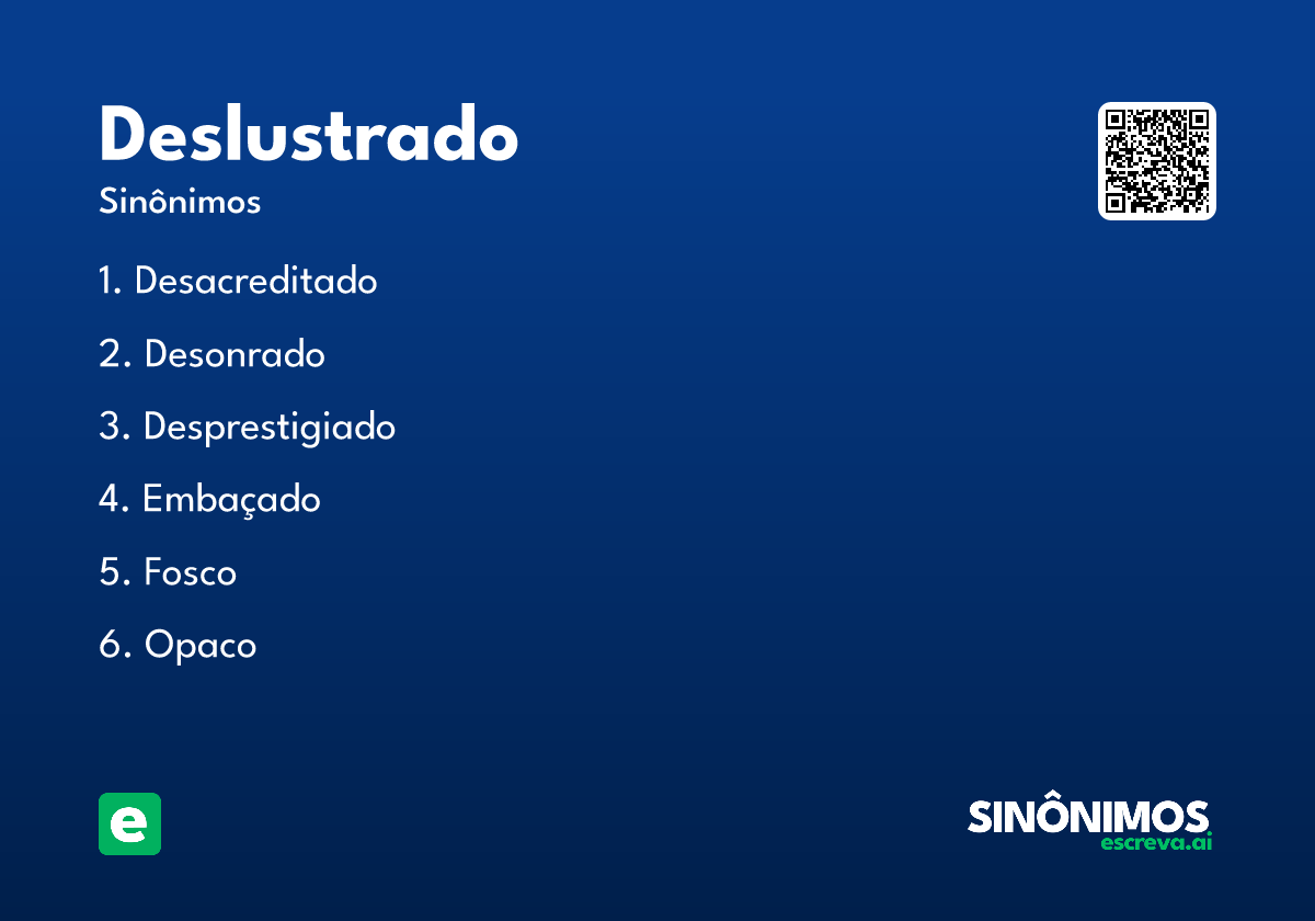 deslustrado